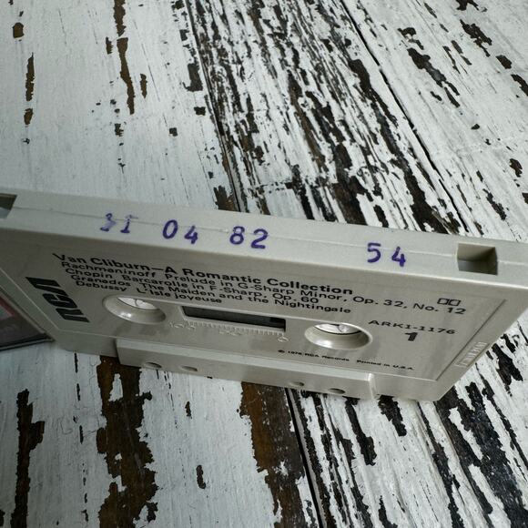 Van Cliburn A Romantic Collection Cassette Tape RCA 1976 Classical Vintage - Picture 6 of 6
